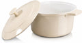Gotham Steel Dutch Oven 5 Qt with Lid, Cream