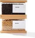 APT 1101 Bamboo Food Dispenser | Kitchen Organizers and Storage | Airtight Pantry Organizers and Storage Container | Cereal, Rice, Flour, Snack Storage