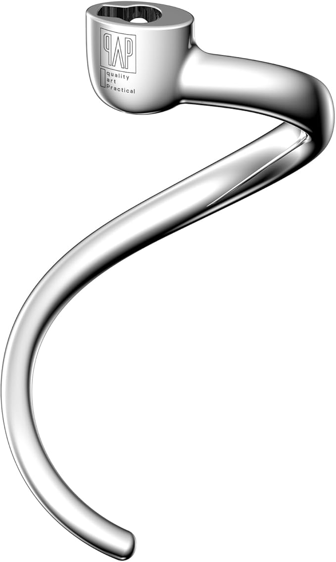 QAP Stainless Steel Dough Hook Fits KitchenAid 5 QT Bowl Lift