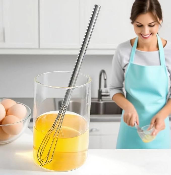 FLYINGSEA Whisks,Mini whisk,Small whisk,Cooking and Kitchen Gadget 1 Pcs.