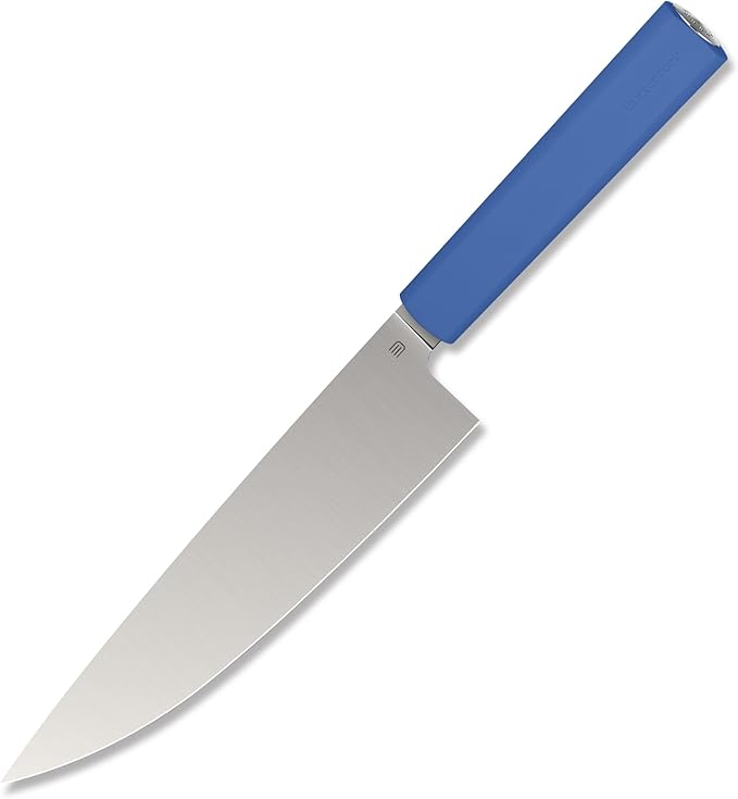 Butterfork 8 Inch Chef Knife, AR-RPM9 Steel & Ergonomic Handle Cooking Knife, Ultra Sharp Professional Kitchen Knife with Oak Sheath, Gift for Home Chefs