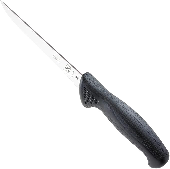 Mercer Culinary M22306 Millennia Black Handle, 6-Inch Stiff, Boning Knife