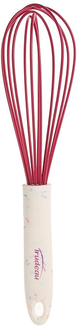 Trudeau White Confetti 10" Silicone Whisk