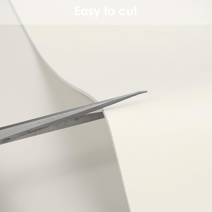 Zinkooat Leather Desk Mat,1.8mm Thick,16x60 Inch Desk Cover,Desk Protector Mat,Dresser Cover Top,Faux Leather Table Cover,Side Table Cover,Office Desk Cover,Office Table Cover(White+White,16x60)