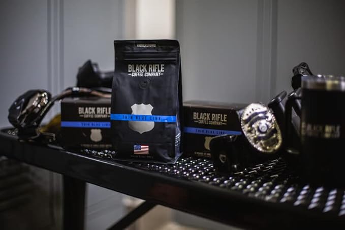 Black Rifle Coffee Medium Roast K Cup Coffee Thin Blue Line 12 Count