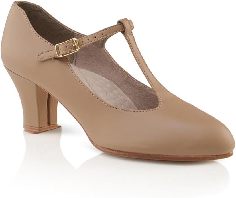Capezio Jr. Footlight T-Strap Caramel Dance Shoe - 11.5 M US
