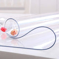 NECAUX Clear PVC Table Cover Protector 20 x 51 Inch 1.5mm Thick