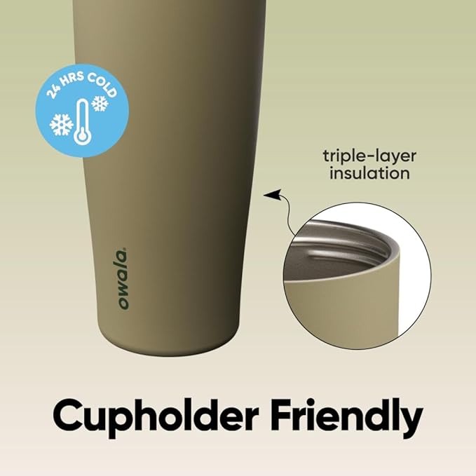Owala FreeSip Tumbler Stainless Steel Water Bottle 40 oz Off Road