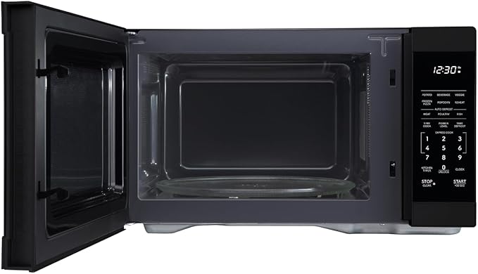 Sharp SMC1161KB 1.1 cu. ft. 1000W Black Countertop Microwave Oven