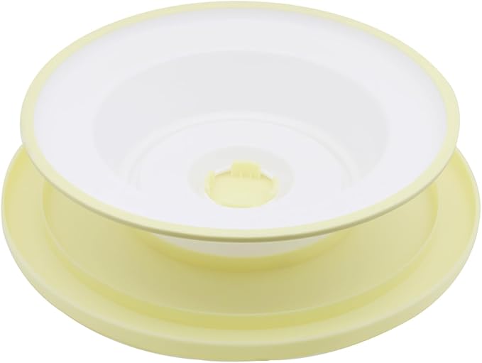 OZXNO Cake Decorating Turntable 11 Inch Cake Turntable Anti-Slip Rotating Cake Stand for Decorating(1pcs Yellow)