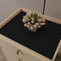 Zinkooat Nightstand Protector Top - 14x30 Inch Waterproof Easy to Clean Can Conceal Flaws Protector The Table Top from Scratches Used for Dining (Black+Gray 14x30)