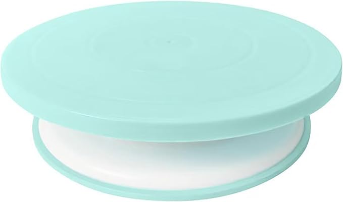 OZXNO Cake Decorating Turntable 11 Inch Cake Turntable Anti-Slip Rotating Cake Stand for Decorating(1pcs Green)