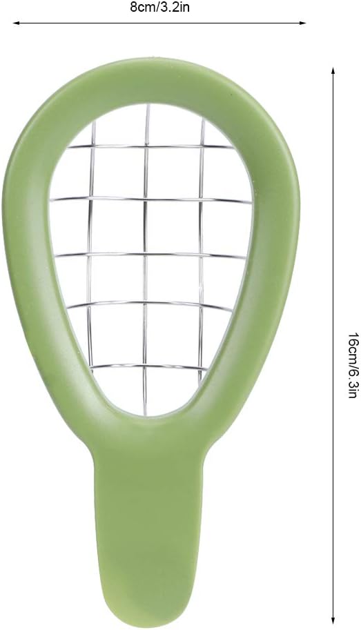 Avocado Cuber Tool, Stainless Steel Avocado Slicer Cutter Salad Tools Kitchen Gadget with Ergonomic Handle for Salads, Guacamole or Smoothie, 6.3x3.2in