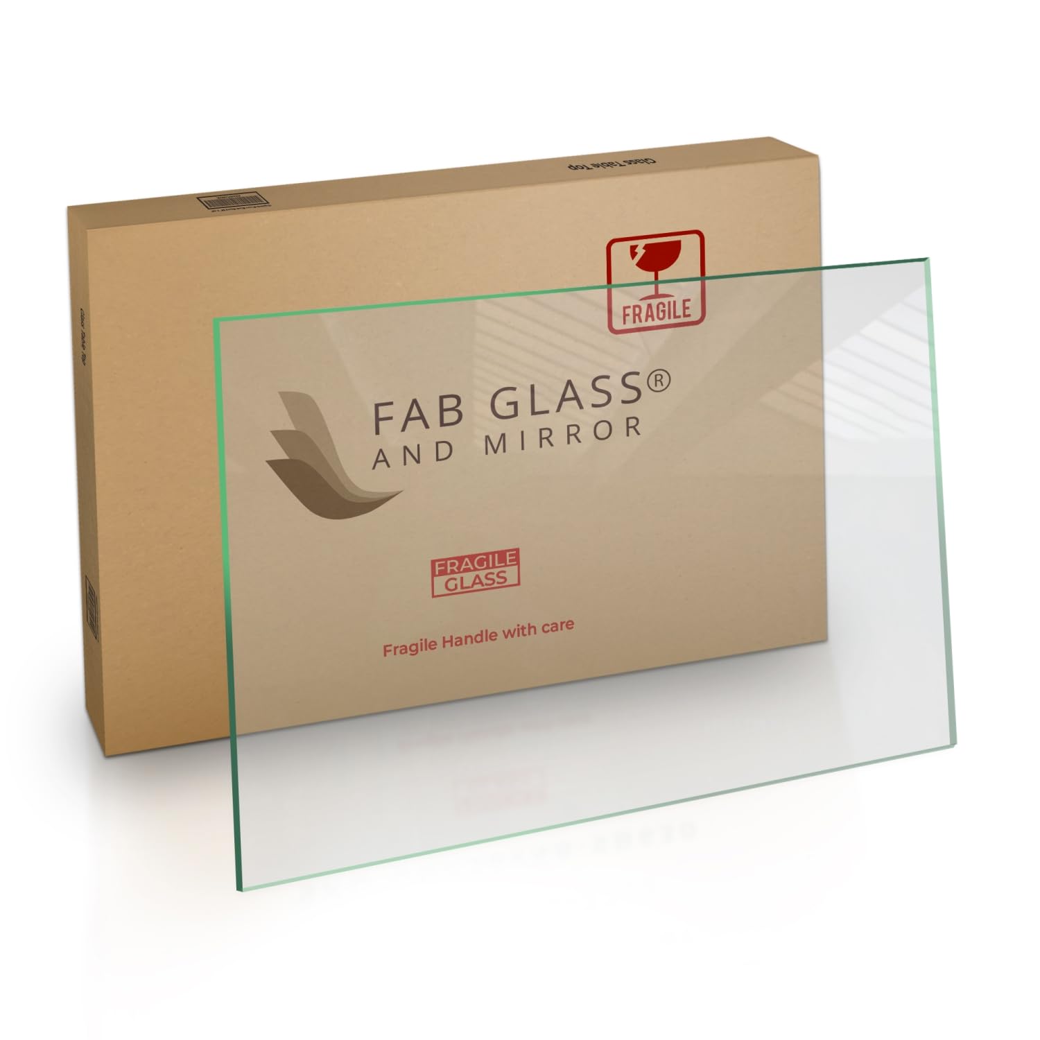 36" x 48" Tempered Glass Table Top with 1/4" Thickness, Flat Polished Edge and Safety Corners Clear Surface Replacement for Dining, Coffee or Office Tables Scratch Resistant