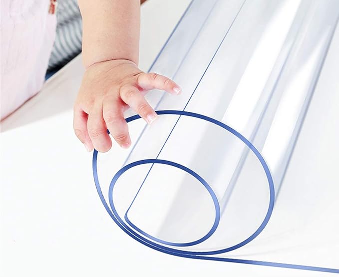 18x28 Inches Clear Table Cover Protector, Desk Pad Mat Rectangular Plastic Table Protector PVC Table Pad for Study Office Computer Writing Desk Top Dining Room Table Screen Protection Heat Resistant