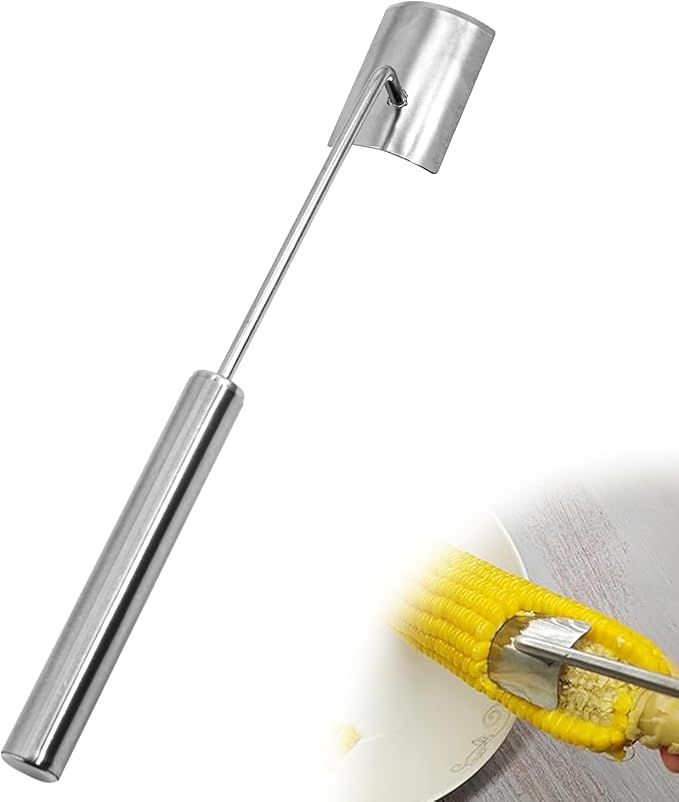 Corn Peeler For Corn On The Cob，Stainless Steel Corn Peeler, Corn on the Cob Remover, Fast and Safe, For Home Kitchens, Restaurants, Outdoor Dining