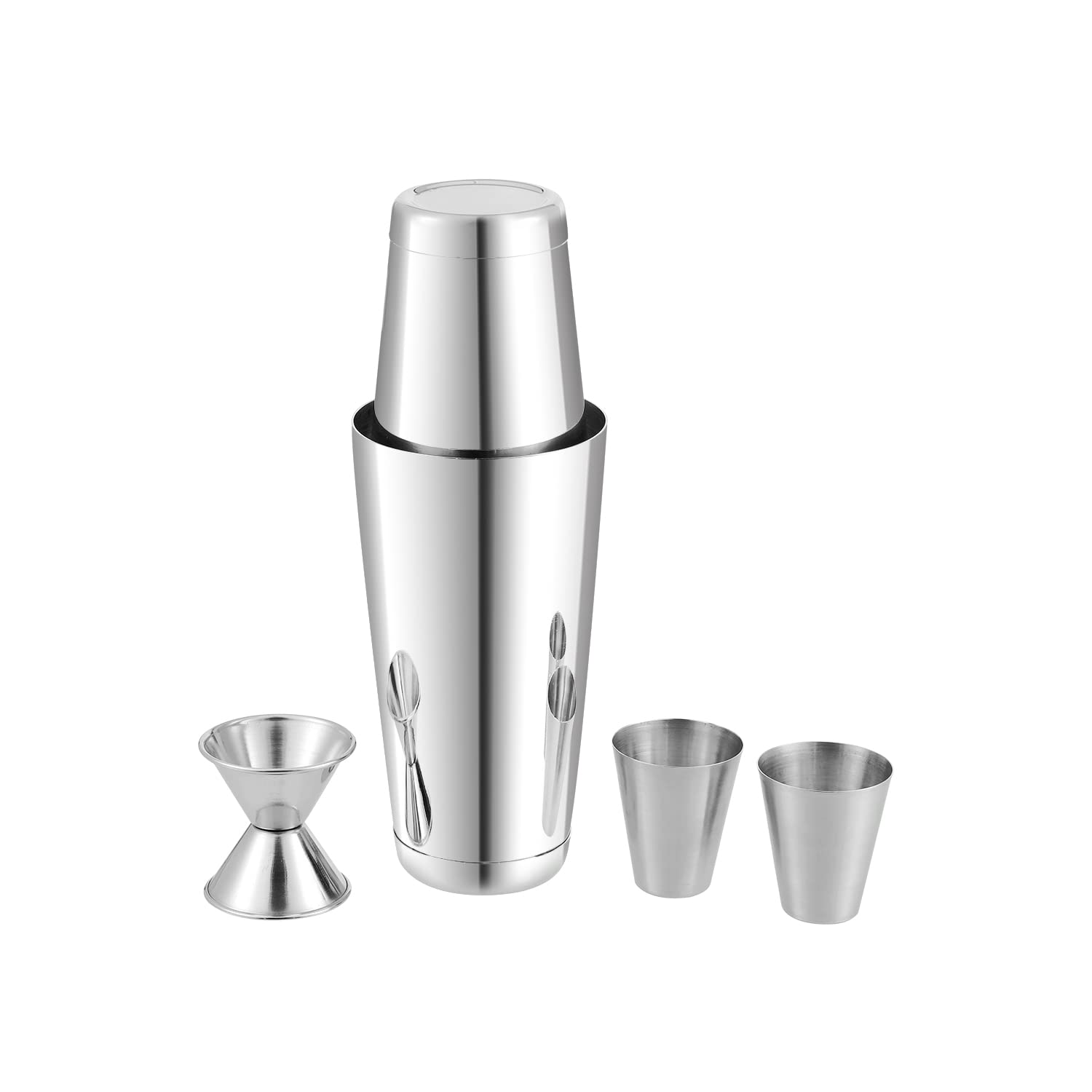 Vinod Stainless Steel Cocktail Set, 17-Piece Bar Accessories, for Parties