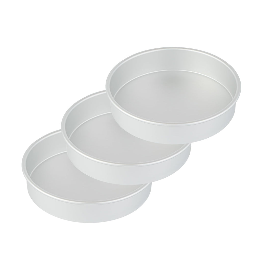 Restaurantware-Met Lux 9 x 2 Inch Straight-Sided Baking Tin, 1 Round Cake Pan - Oven-Ready, Freezable, Anodized Aluminum Round Baking Pan, Greaseproof, For Layer Birthday Cake