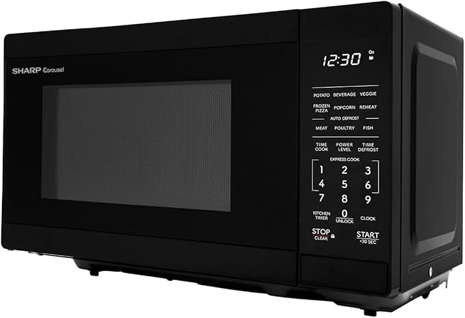 Sharp SMC0760KB 0.7 cu. ft. 700W Black Countertop Microwave Oven