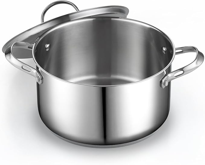Cooks Standard Stainless Steel Stock Pot - Induction Deep Cookware