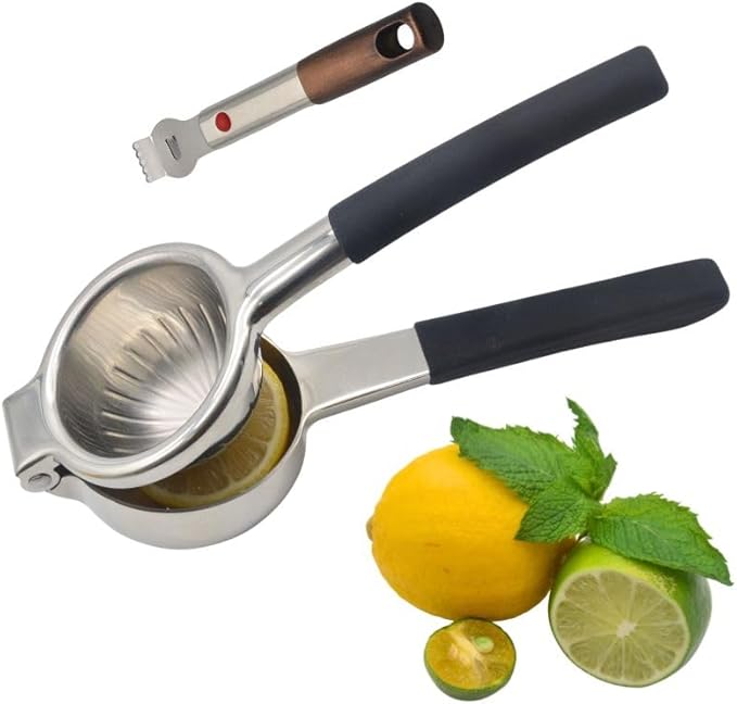 Lemon Squeezer Heavy Duty-Non-Slip Grip Design, Handheld Juice Press
