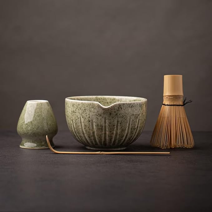 TANG PIN Matcha Set - Match Bowl and Whisk, 15 OZ Matcha Whisk Set