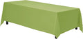Gee Di Moda Rectangle Tablecloth - 70 x 120 Inch Apple Green Table Cloth for 6 or 8 Foot Rectangle Tables - Heavy Duty Washable Fabric - for Holiday Party, Dinner, Weddings, Baby Shower & Events