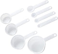 Chef Craft Select Plastic Measuring Set, 8 Piece Set, White
