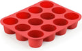 Vodolo 12-Cup Silicone Professional Non-Stick Popover Pans for Muffins, Brownies and Baking