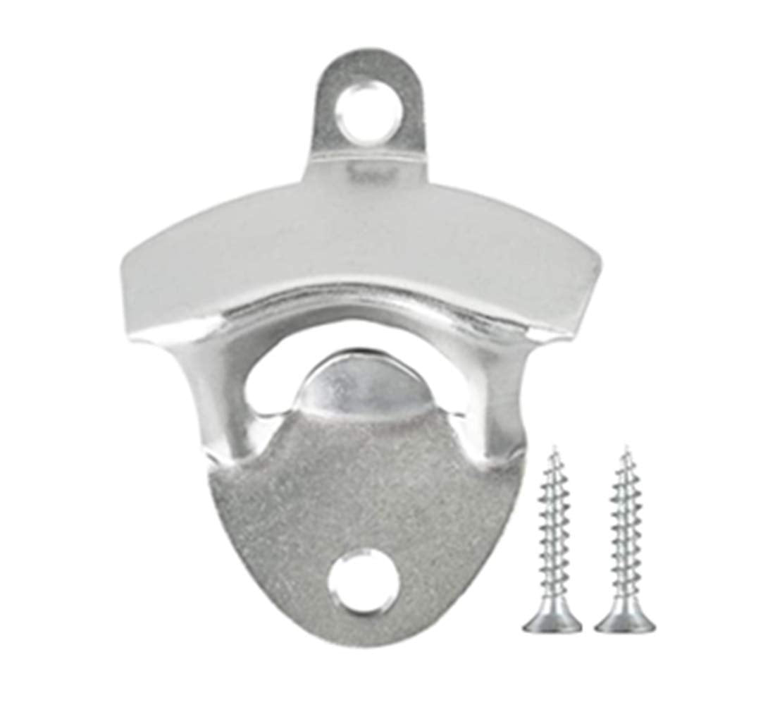 ANSLYQA 20 Pack Bottle Opener Wall Mounted (Silver)