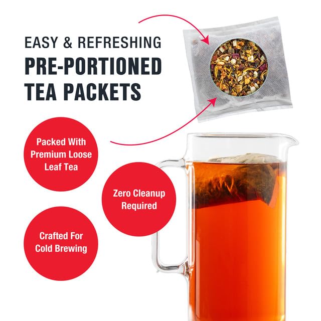 Tiesta Tea - Peach Party Cold Brew, Peach Hibiscus Herbal Tea