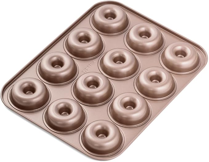 HAPPIELS 12 Well Donut Pan Nonstick, PFOA & BPA Free