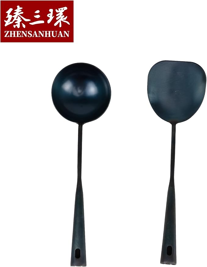 ZhenSanHuan HandMade Chef Spatula Wok Utensils (Spatula 32CM)