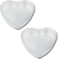kefyixc 10 Inch Heart Shaped Cake Pans,2 Inch Deep,Aluminum Heart Shaped Cake Pan,Safe Oven,Suitable for party, birthday, gathering, other occasions cake (10 x 2 Inch,Set of 2)