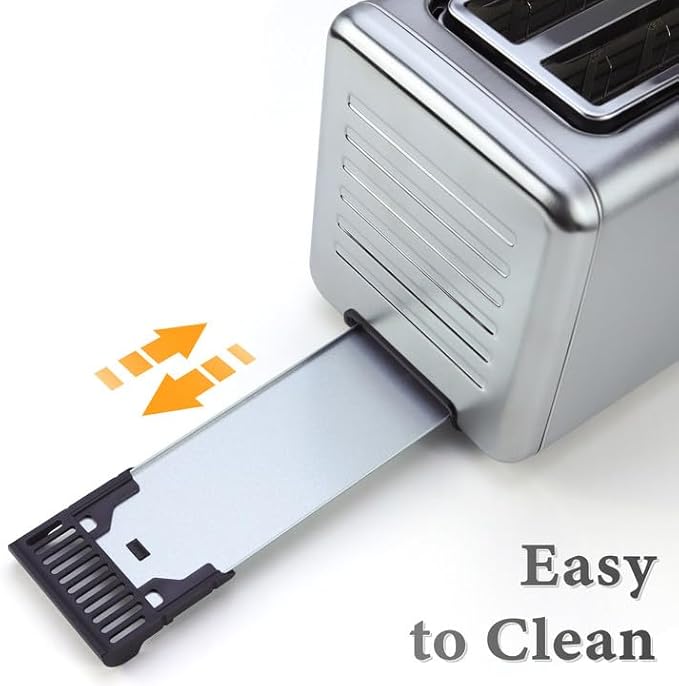 Long Slot Toaster 4 Slice, Touch Screen LED Display, 1.5” Extra Wide Slots