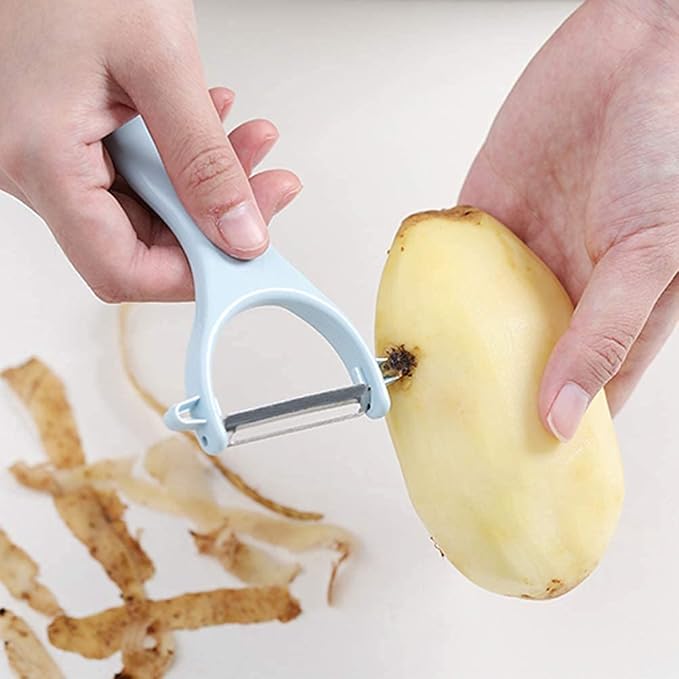 CookTaitai Potato Peelers 3 Pack, Fruit Peelers Potato Peeler, Cucumber, Apple Peelers for kitchen Original Vegetable Peeler-Set of 3 (Stainless Steel)