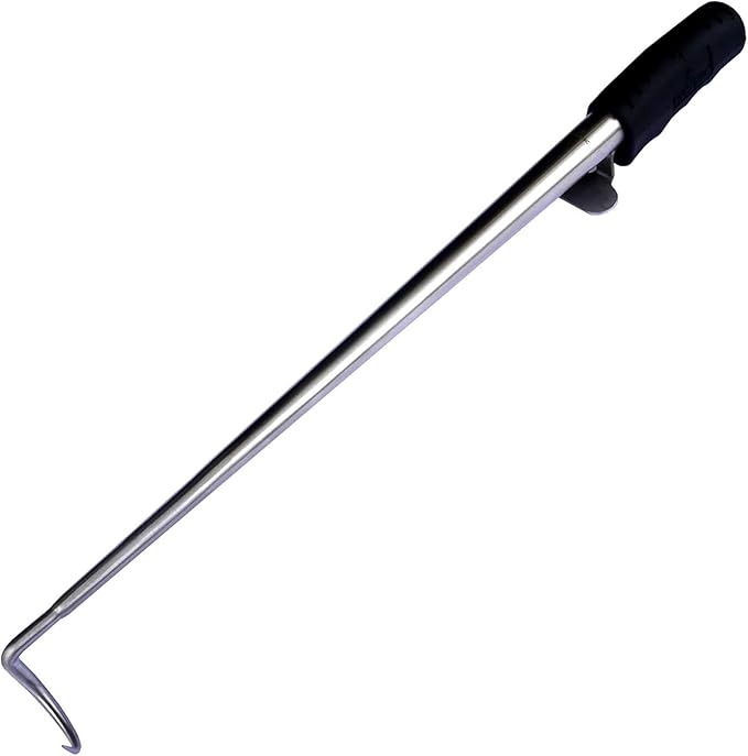 FIREDISC Ultimate Flipping Tool Heavy-Duty BBQ Utensil with Extra Long Handle TCGFLIP, Pig Tail Meat Flipper Hook Specially Made for FIREDISC Cookers, Fish and Steak Flipper Hook and Food Turner