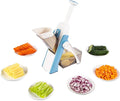 ONCE FOR ALL Safe Mandoline Slicer, All in 1 Vegetables Slicer, Light Blue