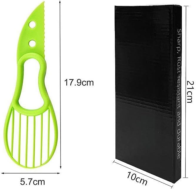 3 In 1 Avocado Slicer Tool: Avocado Peeler Slicer Tool, Avocado Knife, Avocado Cutter and Kitchen Gadgets for Pit Remover Fruit & Vegetable