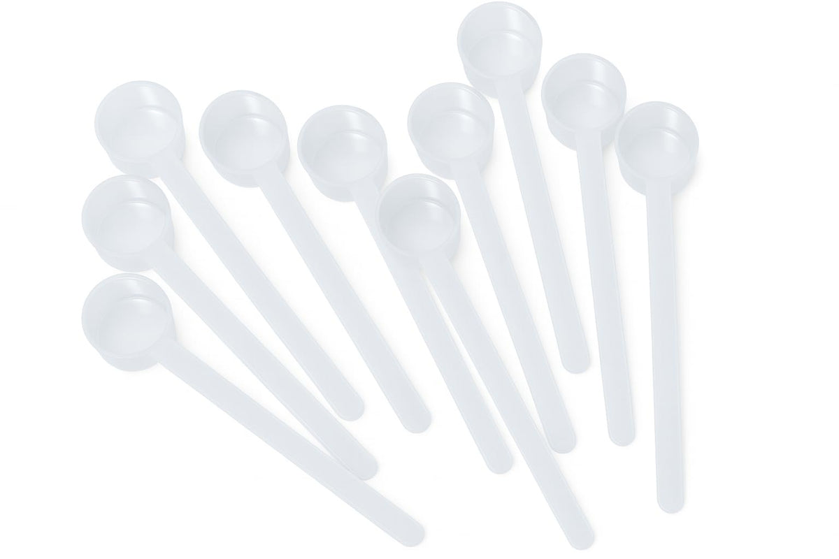Supplement and Supply 9 mL (9 CC) Long Handle Plastic Measuring Spoon for Coffee, Protein Powder, Pet Food, Spices, Grains, Dry Goods – Food-Grade BPA-Free (Pack of 1)