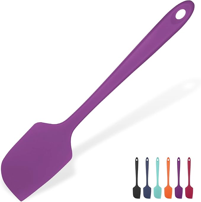 U-Taste Silicone Large Spatula, 600ºF High Temp Bowl Scraper, 11.38"/Purple