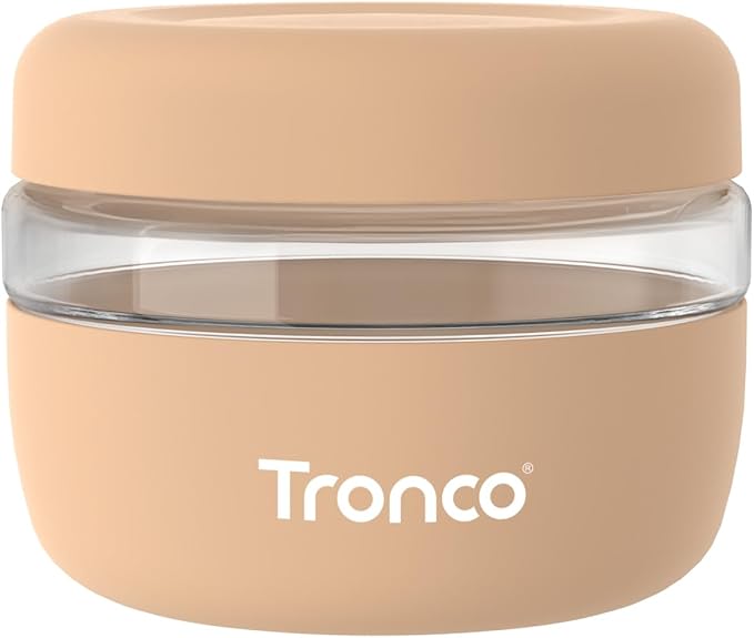 Tronco 16 oz Glass Food Storage & Lunch Bowl Containers with Airtight Lids