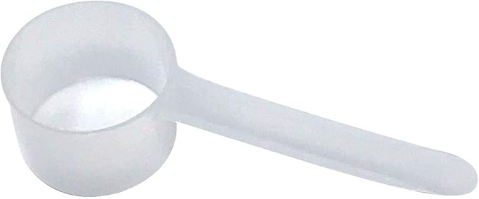 Supplement and Supply 4 Teaspoon (20 mL) Long Handle Plastic Measuring Spoon for Coffee, Protein Powder, Pet Food, Spices, Grains, Dry Goods – Food-Grade BPA-Free (Pack of 1)