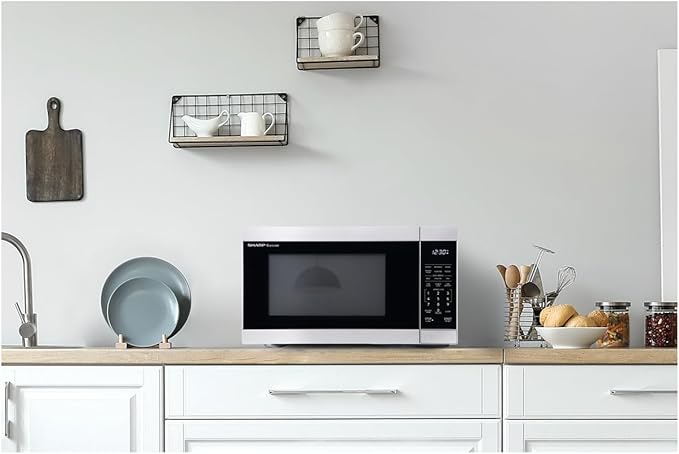 Sharp SMC1162KS 1.1 cu. ft. 1000W Stainless Steel Countertop Microwave Oven