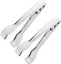 Ice Tongs for Ice Bucket 6-3/4 Inch - Set of 2 - Premium 18/8 Stainless Steel Ice Tongs with Teeth for Ice Sugar Cubes Tea Party Coffee Bar Food Serving