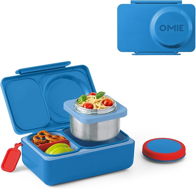 Omie OmieBox UP Kids Insulated Bento Box, Cosmic Blue