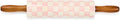 MACKENZIE-CHILDS Ceramic Rolling Pin, Pink-and-White Rosy Check