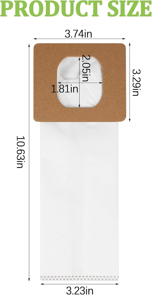 10 Pack Type I HEPA Vacuum Bags Replacement for Hoover AH10005 Series