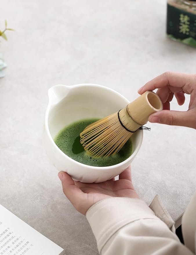 TANG PIN Matcha Set - Match Bowl and Whisk, 15 OZ Matcha Whisk Set