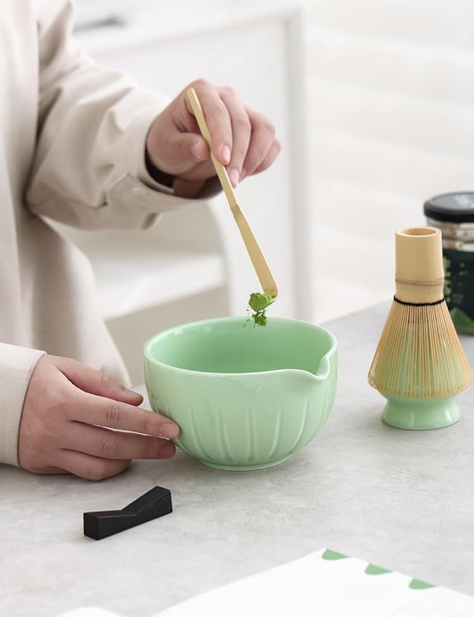 TANG PIN Matcha Set - Match Bowl and Whisk, 15 OZ Matcha Whisk Set